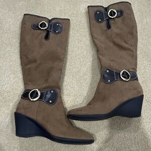 Tan Aerosoles Wonderling Wedge Boots